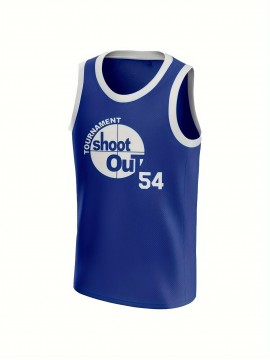 Tournament Shoot Out Basketball Jersey 54 Watson Basketball Tops Movie Jersey Blue S-3XL