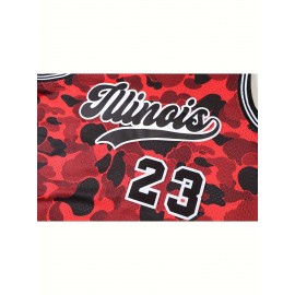 90s Representative Works, 23# Men's Basketball Jersey, Sleeveless Topembroidered Crewneck Breathable Race Training Uniform Jersey