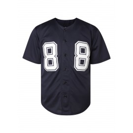 #88 Navy Vintage Baseball Jersey Men'S Size S-XXXL Stitched Name And Number