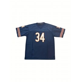 Mens #34 Navy Blue 1985 Authentic Throwback Jersey