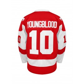 Mustangs 10 Youngblood Hamilton Jersey Embroidery Sewing Outdoor Sportswear Hip-hop Culture Movie Red