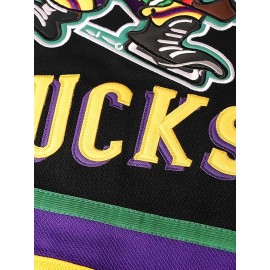 Men's Ice Hockey Jersey Black #96 Charlie Conway Mighty Ducks Adam Banks Movie Retro Vintage