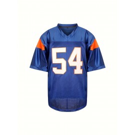 Blue Mountain State 54 Thad Castle Football Jersey Blue White
