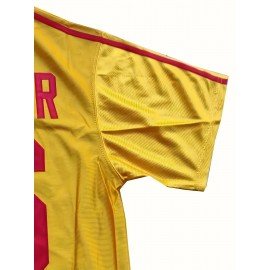 Average Joes LAFLEUR 16 Men'S Polyester V-Neck Sports Jersey, Embroidered, Breathable, Lightweight, Moisture-Wicking, Ergonomic, Slight Stretch Fabric, for Casual, Training, Street, Party, Sports, Universal Adult & Teen Fit