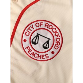 #43 City Of Rockford Peaches A League Of Their Own Movie Men'S Baseball Jersey Stitched