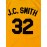 Men's #32 Basketball Jersey - J.C. Smith Maughalt, Yellow and Black Sports Uniform, V-Neck, Polyester, Sizes S-XXXL, Ideal for Team Sports, Training, and Casual Wear, Sports Jersey|Athletic Style| Detailing