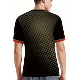 Professional Sports Fabric Men'S Creative Pattern Print Country Home Soccer Jersey T-shirt