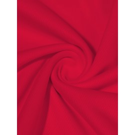 Team Spirit Wear| Women's Kansas City #15 Red Jersey - 100% Polyester V-Neck Sports Shirt with 