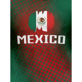 Professional Sports Fabric Women's Creative Graphic Print South American National Team Football Jersey T-Shirt, As Gifts For Sports Fans