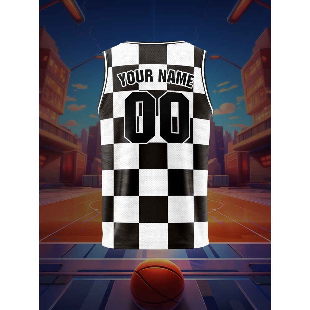 Customizable Kids Basketball Vest, Polyester 100% Knit Fabric, Breathable & Washable, Loose Fit Sports Vest with Personalized Name & Number, Ideal for Training, Parties, Outdoor Activities - Spring/Summer/Fall