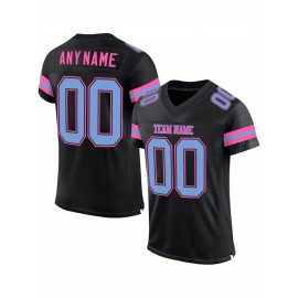 Customized blank football jerseys, multi-color, personalized printed names, numbers and logos for sports shirts, custom football jerseys, breathable sports patterns, suitable for sports teams, parties or couple outfits