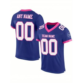 Customized large-sized black football jerseys, Women's sports uniforms and sweatshirts, personalized team names and numbers
