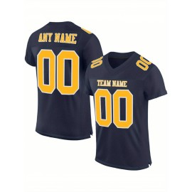 Customized large-sized black football jerseys, Women's sports uniforms and sweatshirts, personalized team names and numbers