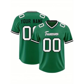 Custom Football Jersey Personalized with Team Name & Number - Women's Large Size Sports Shirt, Navy Blue & Red Color Scheme, Non-Stretch Fabric for Soccer, Team Uniforms, Gifts - Easy-Care Athletic Apparel, Sleeve Stripes, Detailing